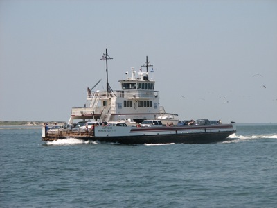 I used 4 ferries that connect the Outer Banks of North Carolina: Knott's Island - Currituck, Cape Hatteras - Ocracoke Island, Ocracoke Island - Cedar Island and Fort Fisher - Southport.
