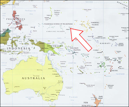 A Map Of Oceania. Map of Oceania