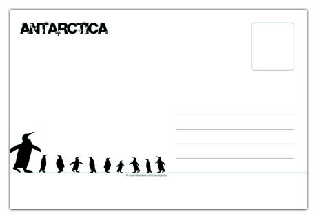 Antarctica Postcard - Back
